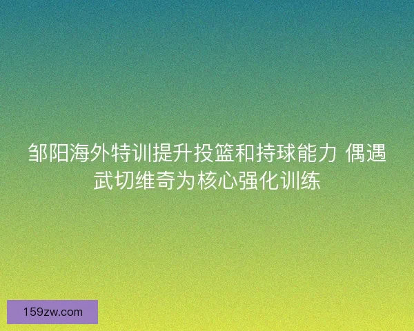 邹阳海外特训提升投篮和持球能力 偶遇武切维奇为核心强化训练